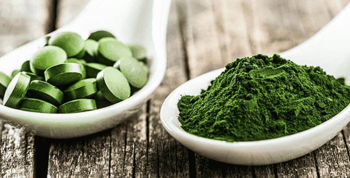 Chlorella, or Green Superfood with many health benefits