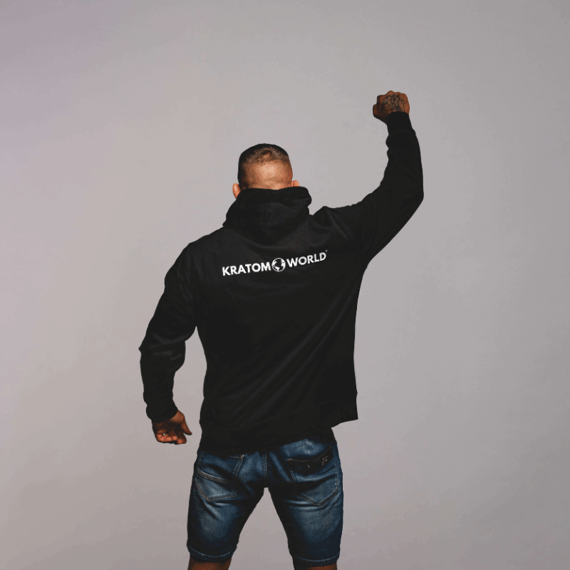 Kratom World pullover sweatshirt unisex herren damen kratom green white red borneo