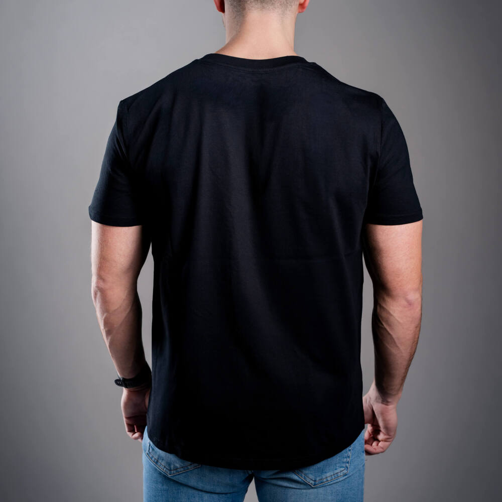 Kratom World Herren T-Shirt mit dem Motiv „Kratom Verified“ – originaler Merch für Kratom-Liebhaber und Fans der Marke Kratom World, stilvolles Streetwear-Design mit auffälligem Druck, bequemes T-Shirt für den täglichen Gebrauch, ideal für die Stadt, Events oder als Sammlerstück für die Kratom-Community, Rückseite-black