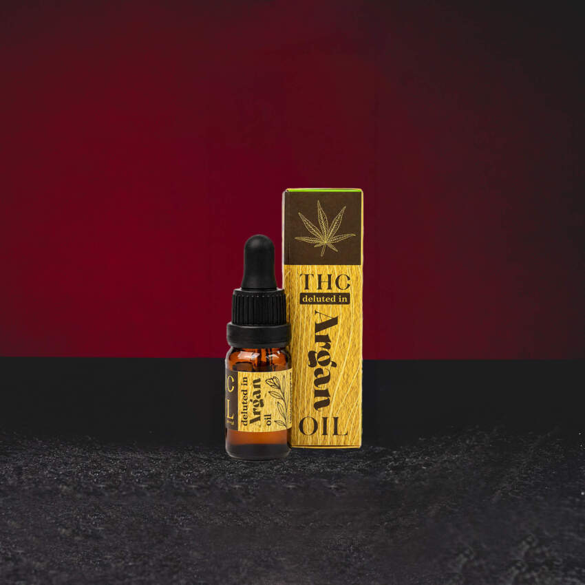 TH Öl Arganöl 10ml – Fullspektrum-TH-Extrakt in premium marokkanischem Arganöl für Hautpflege und Kosmetikherstellung