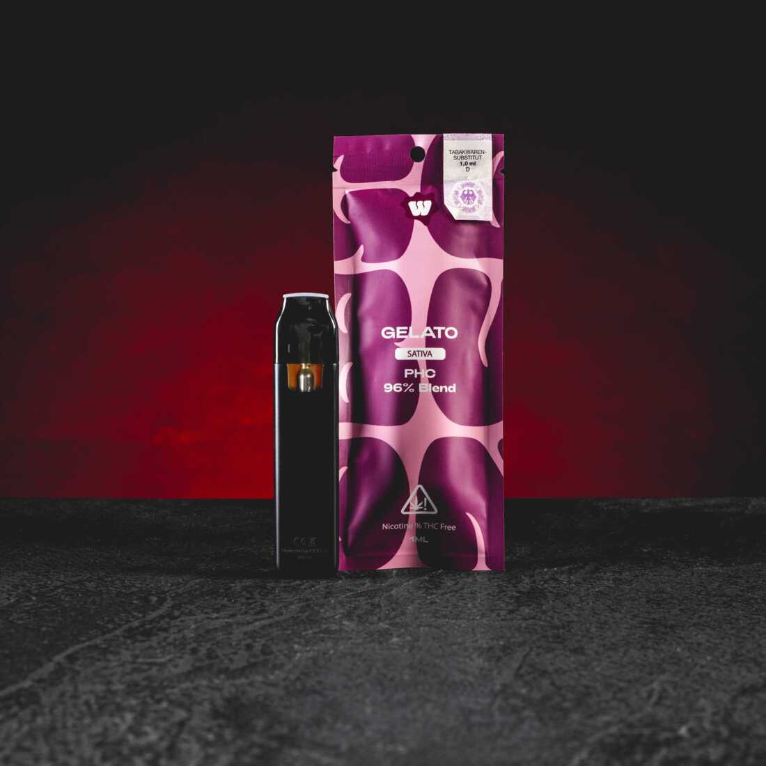 Kratom World PHC Vape 96% 1ml Gelato – Premium PHC Vape mit cremig-süßem Aroma, fruchtiger Tiefe und ausgewogenem Dessertprofil
