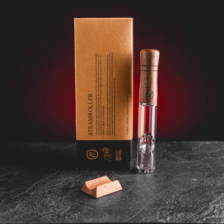Marley Natural Steamroller pipe glass and wood