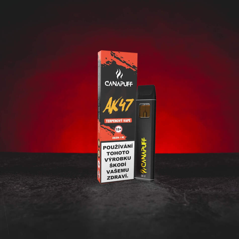 Kratom World Terpene Vape AK47 1 ml – Cannabis-Terpene mit süßem, erdigem, würzigem und holzigem Aroma colección de vapes de terpenos de cannabis con diferentes perfiles aromáticos collectie cannabisterpeen-vapes met verschillende aromaprofielen