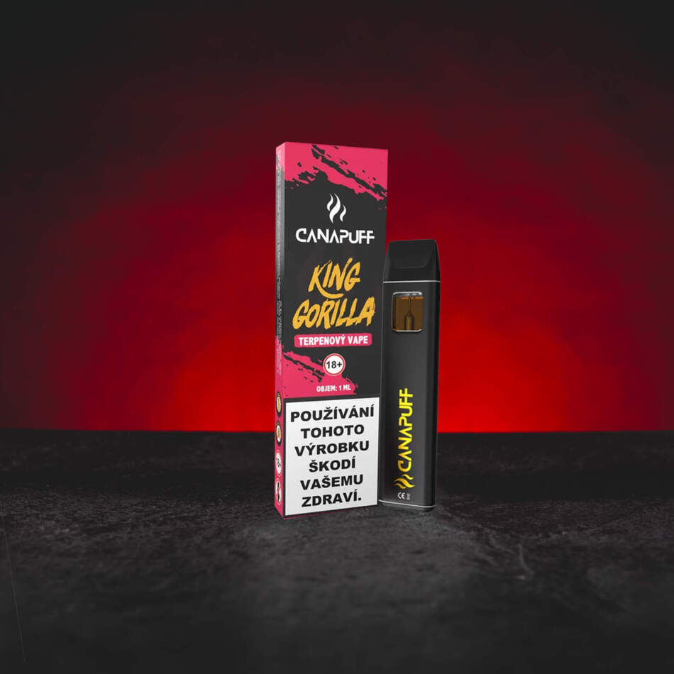 Kratom World Terpene Vape King Gorilla 1 ml – Cannabis-Terpene mit Noten dunkler Früchte, Gewürzen und erdigem Aroma colección de vapes de terpenos de cannabis con diferentes perfiles aromáticos collectie cannabisterpeen-vapes met verschillende aromaprofielen