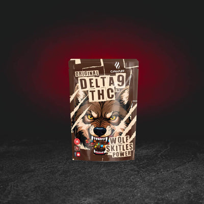 TH Happy Brownie Wolf Skittles Power – Premium-Hanf-Brownie mit Cannabinoid TH in Originalverpackung, Kratom World premium hennepbrownie met cannabinoïde TH brownie de chocolate y cáñamo con cannabinoide TH